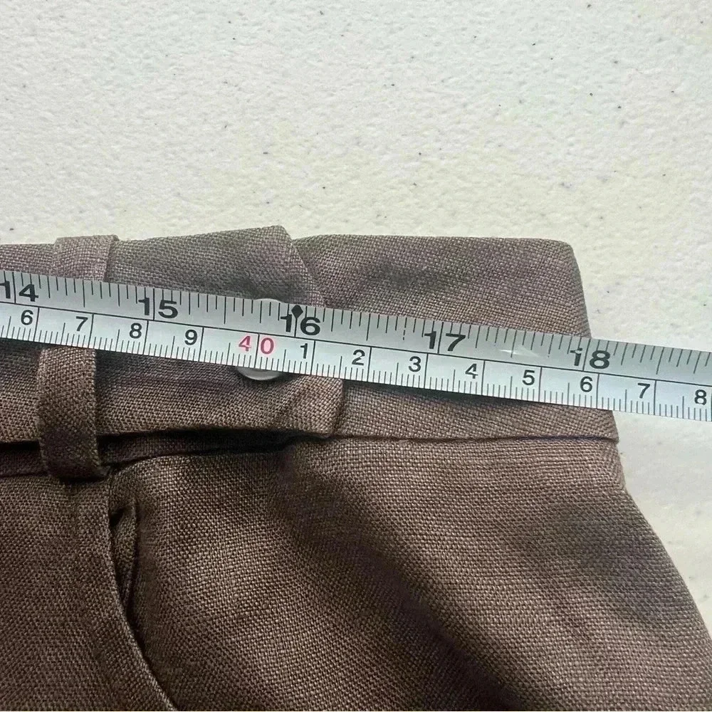 Tyler Böe 100% Linen Skirt‎ Front Slit Pockets Sz 14